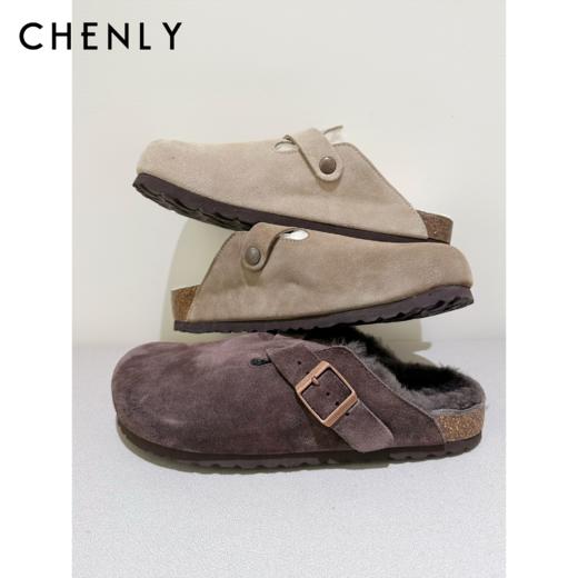 尘衣｜25F/W （无标）勃肯羊羔毛半拖 商品图0