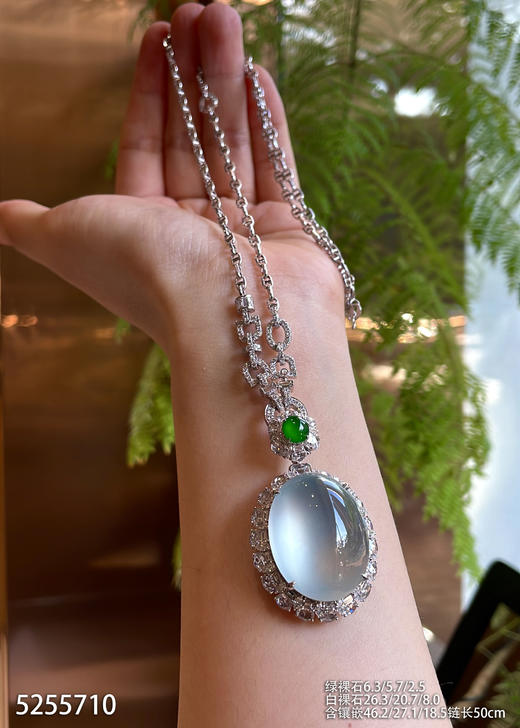 玻璃种蛋面吊坠【5255710】具体价格微信咨询 商品图3