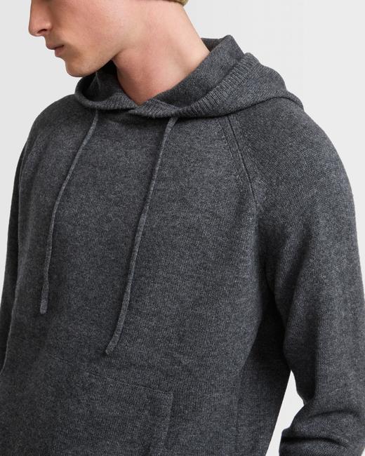 Yves Salomon - HOODIE KNITWEAR - CASTLE - 男装 - 针织衫 - ‌古堡灰‌ 商品图3