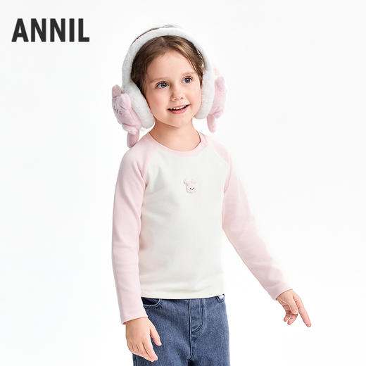 【实体店同款】女童圆领长袖上衣冬季新款安奈儿童装XG541038 商品图0