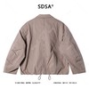 SDSA秋冬新款痞帅男装潮牌纯色拉链口袋翻领夹克下摆松紧设计百搭 商品缩略图4
