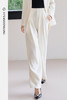 FUYAO扶摇 垂坠感阔腿裤女秋冬新款西装裤白色宽松显瘦百搭休闲裤 商品缩略图5