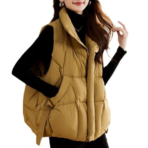 百媚生 羽绒服马甲女款女羽绒背心高品质鸭绒坎肩背心  YQSG-F3259 商品图4