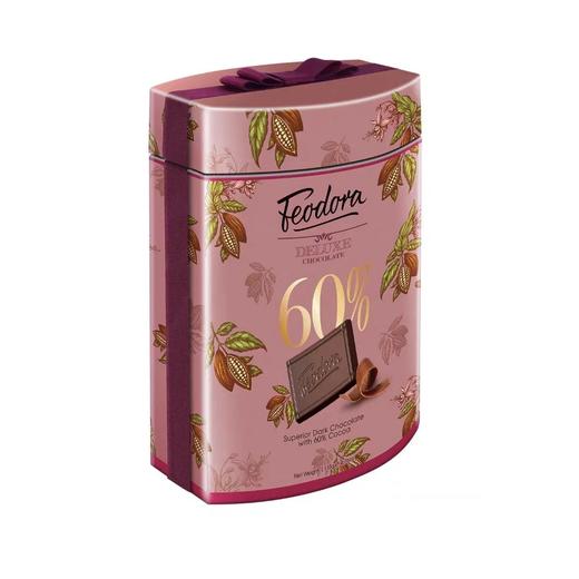 【超市】菲德雅 60%可可黑巧克力片 135g/罐 商品图0