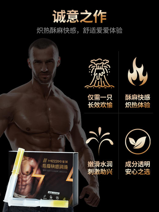 谜姬 男女用后庭缓痛润滑5ML装冻损无售后 商品图2