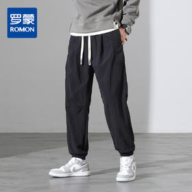 罗蒙秋冬休闲裤男士工装伞兵裤系列腰部抽绳可修饰各种腿型显瘦长裤