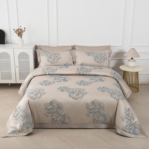 2025年秋冬新款雅芳婷双面磨毛四件套全棉纯棉田园风被套保暖套件 商品图5