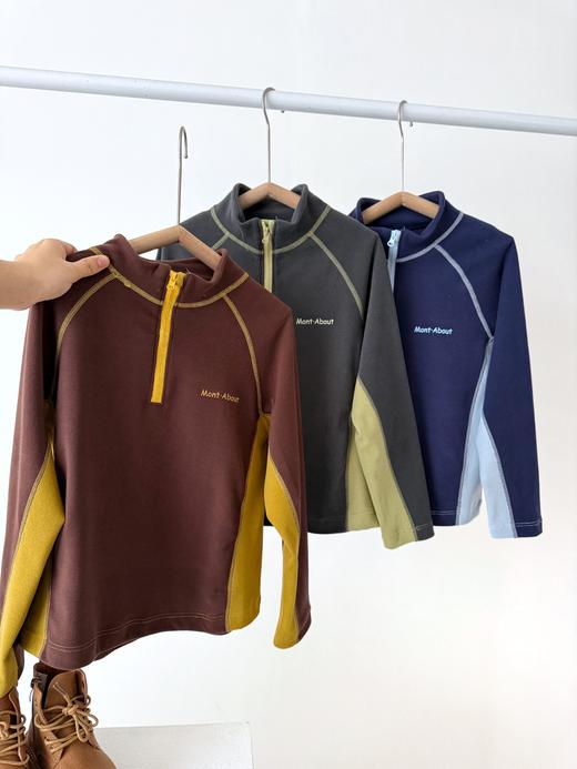 半拉链四针德绒衫3356 商品图1