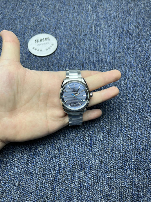 欧米茄VS海马150米系列 柚木蓝 小蓝针 6点位日历 Aqua Terra 150米腕表 8900一体机 男士腕表 表径41mm 商品图8