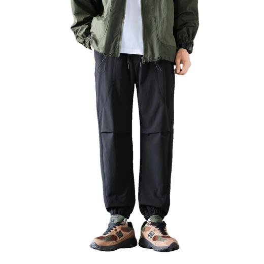 罗蒙秋冬工装版型休闲裤束脚四面弹户外易打理休闲裤拼接分割时尚裤子 商品图7