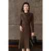 羊毛羊绒背心连衣裙 手感软糯 上身锁温 优雅通勤极简 米思阳2025冬季新款无袖西装领鱼尾背心裙5161 商品缩略图9