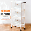 【茶花】可移动夹缝小推车置物架 商品缩略图4