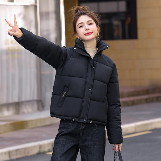 百媚生 冬季厚棉服女短款小个子外套2508 商品图2