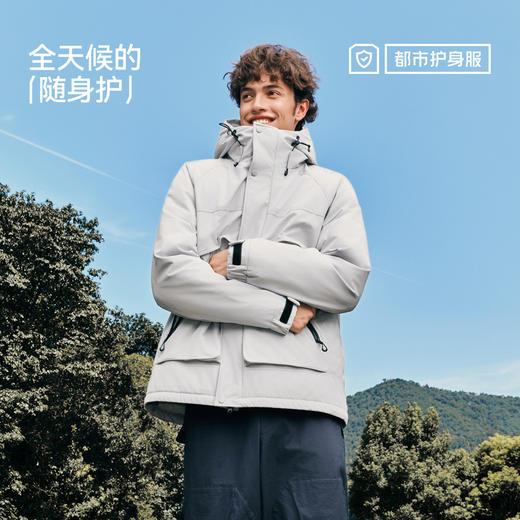 防护羽绒|商场同款森马羽绒服男冬防风三防2025新款情侣工装外套 商品图4