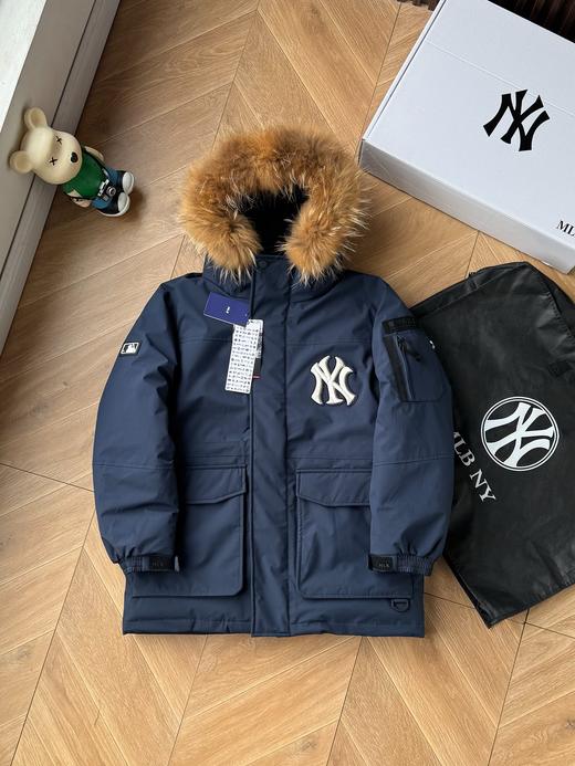 G644 ML#B纽约洋基队 徽标毛领工装/羽绒服 商品图3