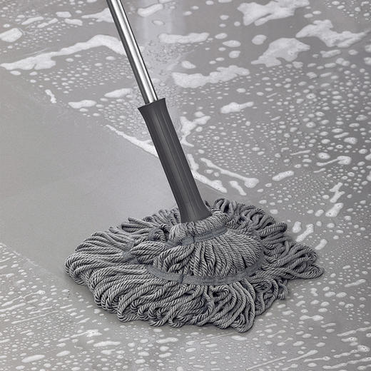 【茶花】旋转拖把手动旋转免洗拖把头可更换 商品图2