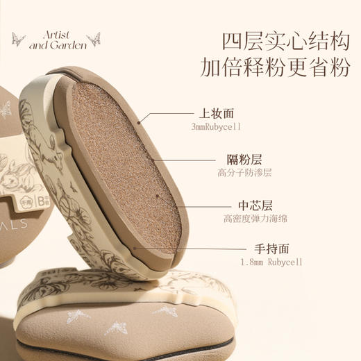 尔木萄 艺术家花园系列 底妆粉扑 软（水滴） 商品图4