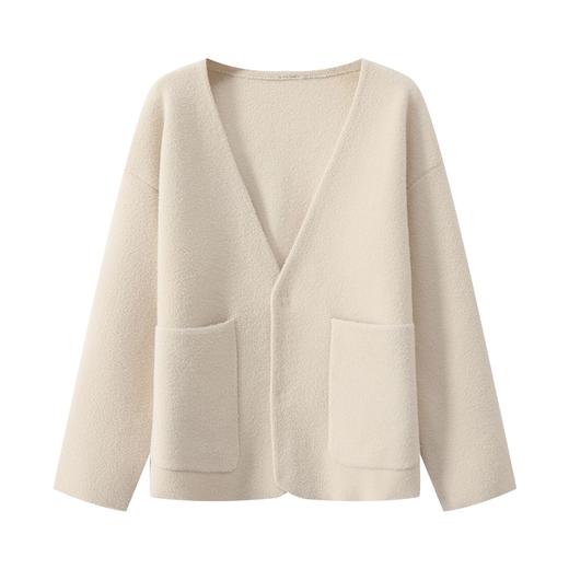 CC 310慵懒风V领针织开衫简约宽松显瘦外套上衣 商品图4