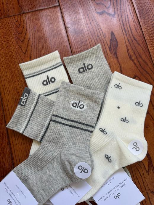 Alo秋款中筒女袜5双装组合 商品图2