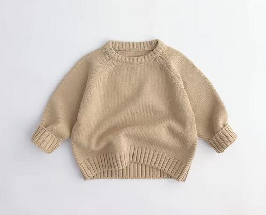 毛衣系列好看到爆🔥亲子款A类纯棉百搭儿童毛衣秋冬新款男女童圆领套头韩版纯色时尚针织衫聚 商品图11