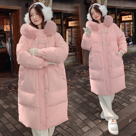 奢姿2025年冬季新款大码女装连帽减龄外套胖妹妹休闲保暖羽绒服7344300232 商品图1