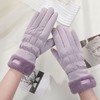 冬季【新款轻奢保暖手套 】女学生加厚棉触屏羽绒手套 骑车防寒防风加绒滑雪手套 商品缩略图9