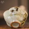 问鼎鼎峰系列天青老款大梅花杯（猫趣） 商品缩略图2