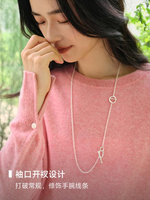 邓肯羊绒经典圆领套头毛衫FCF3CST057 商品图3