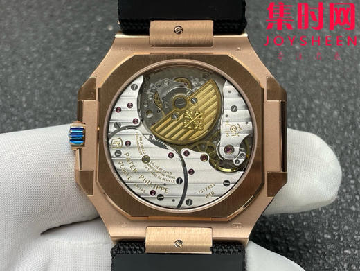 百达翡丽重磅推出新款 CUBITUS系列5822P-001 P1方形鹦鹉螺 男士腕表 瞬跳大日历窗，星期及月相显示功能 商品图7