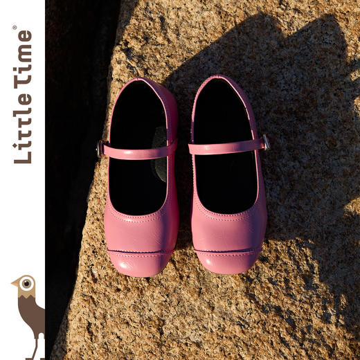 littletime女童皮鞋2025秋冬新款儿童洋气公主鞋女宝宝软底单鞋 商品图1