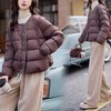百媚生 圆领轻薄短款羽绒服女小个子保暖外套JF8811 商品缩略图1