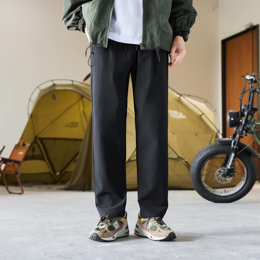 罗蒙休闲裤男士四面弹户外易打理宽松长裤拉链口袋立体剪裁舒适百搭裤子 商品图3