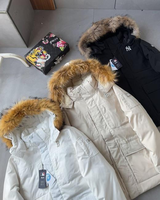 G641 ML#B男女秋冬款鹅绒保暖貉子毛领派克服连帽羽绒服 商品图1