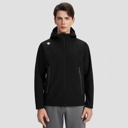 迪桑特男子秋冬季软壳加绒连帽软壳冲锋衣外套 商品图0