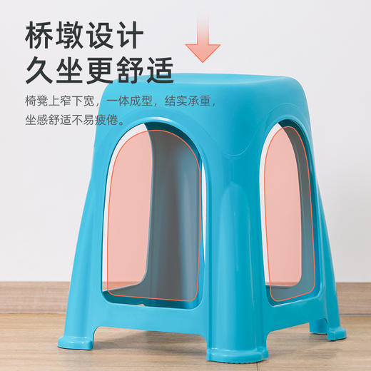 【茶花】爱乐高凳（4个装）成人凳椅凳子 商品图2