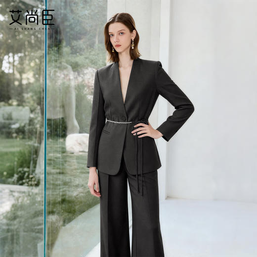 艾尚臣高端西装套装女收腰高级感西服职业装职场通勤穿搭正装秋冬 商品图1