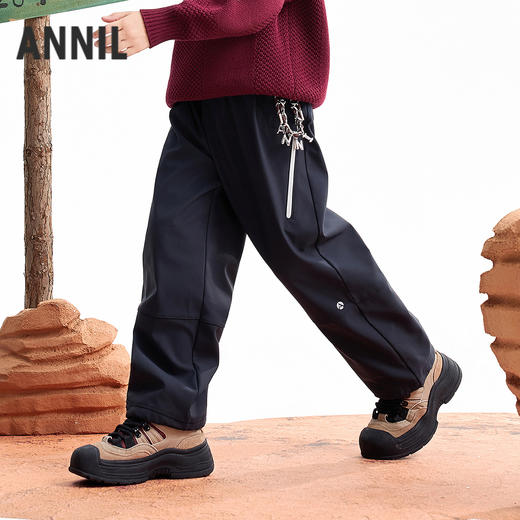 【实体店同款】男童全腰梭织长裤冬季新款安奈儿童装AB546044 商品图0