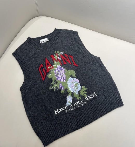 ganni原单针织马甲背心102703 商品图4