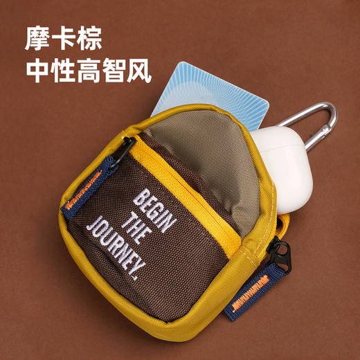 趁早即刻出发随身耳机包撞色钥匙零钱首饰收纳包包卡包装饰挂件 商品图3