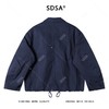 SDSA秋冬新款痞帅男装潮牌纯色拉链口袋翻领夹克下摆松紧设计百搭 商品缩略图4