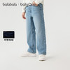 巴拉巴拉balaOne童装儿童裤子女童冬加绒牛仔长裤2025新款直筒裤 商品缩略图1