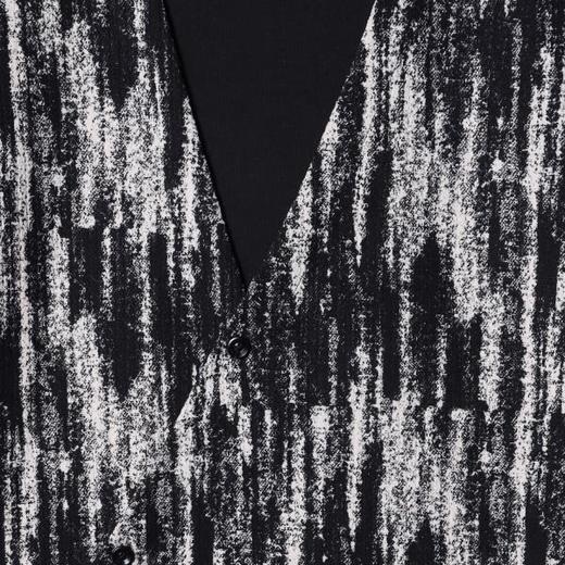 23167SDSA男士秋冬新款痞帅男装美式复古扎染撞色立领假两件卫衣百搭潮 商品图3