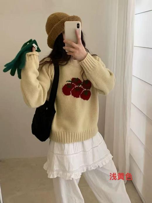 【YW】无忧购韩系减龄番茄圆领针织新款软糯减龄毛衣针织衫11185（截单后3-5天发货） 商品图9
