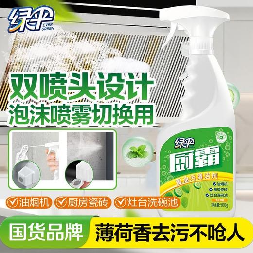 绿伞厨霸500g油烟净厨房重油污清洁剂抽油烟机灶台瓷砖去重油 商品图7