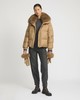Yves Salomon - DOWN JACKET MADE WITH LORO PIANA FLANNEL/FOX - MACADAMIA - 女装 - 羽绒服 - 夏威夷果棕 商品缩略图2