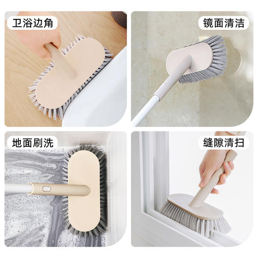 【茶花】长柄地刷卫生间地刷头发 商品图4