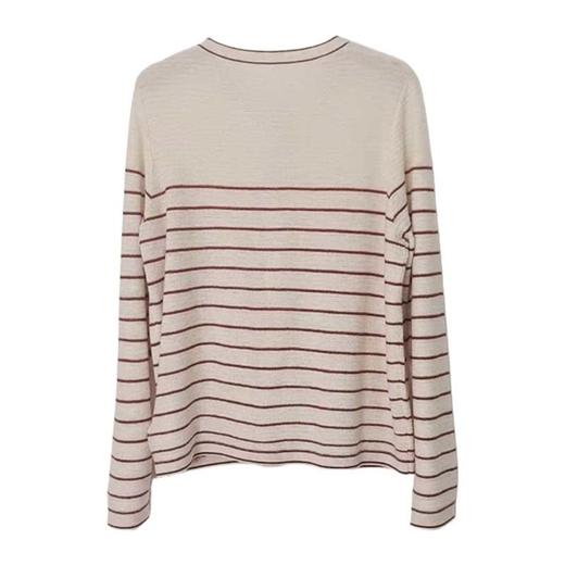 VIVIAN LIU薇薇安刘C2546307秋季女装新款条纹撞色毛织开衫 商品图1