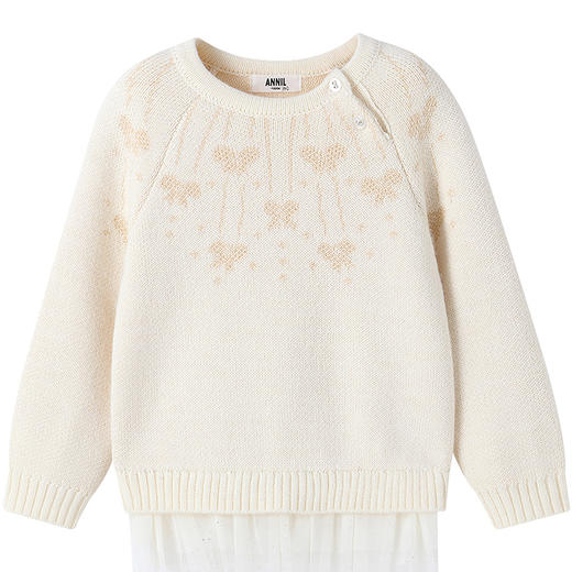 【实体店同款】女童圆领毛衫冬季新款安奈儿童装XG544006 商品图6