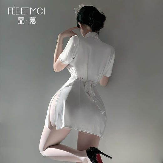 【情趣内衣】霏慕禁欲护士绑带收腰连衣裙6801 商品图5