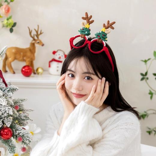 苏苏姐家鹿角森系圣诞镜手工diy编织钩针4股棉毛线团自制材料包 商品图1